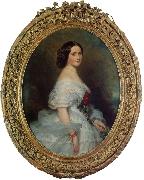 Franz Xaver Winterhalter Anna Dollfus, Baronne de Bourgoing oil painting artist